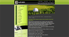 Desktop Screenshot of golf-ares.cz